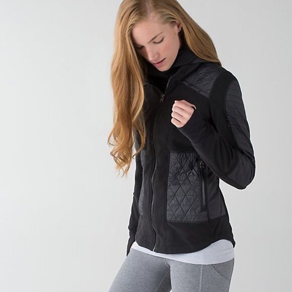 Lululemon Black Fleecy Keen Jacket, 6 - Picture 1 of 13